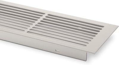 Ventilatierooster - Rooster Sleuf - Ventilatie Aanbrengen - Sleufperforatie - 500 x 86 mm - Zilver