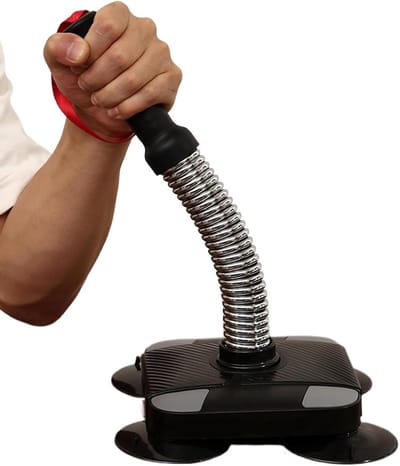 Armkrachttrainer - Onderarmversterker - Krachtopbouw - Zuignap stabiliteit - 16-227 kg - Zilver