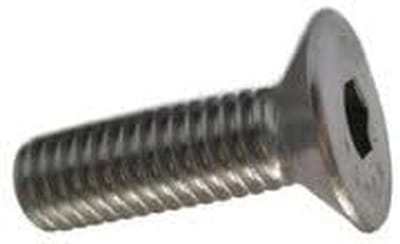 Verzonken Schroeven - Metaalbouten - Bevestigen van Materialen - Roestvrij Staal - M5 x 16 mm - Zilverkleurig