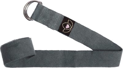 Yoga riem / strap extra lang antraciet - Lotus