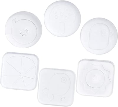 Deurstopper Set - Muur Beschermers - Kastdeuren Dempen - Verdikt Siliconen - 6 Stuks - Transparant