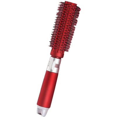 Brosse à cheveux ronde antistatique, outil de coiffure pour le brushing et le bouclage brown