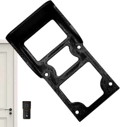 Deurbel Beschermhoes - Regencover Deurbel - Beeldkwaliteit Verbeteren - Anti-verblinding UV-schild - 13 x 7 x 7 cm - Zwart