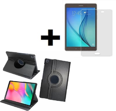 Samsung Galaxy Tab A 10.1 2019 Hoesje - 10.1 inch - Samsung Screenprotector - Book Case Tablet Hoesje Zwart+ Screenprotector