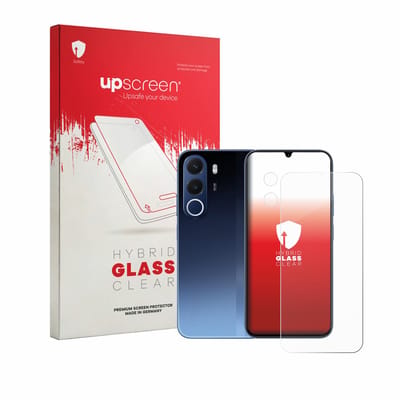upscreen - Screenprotector voor realme C100x (Voor+Camera) - Folie Beschermfolie Beschermglas transparant