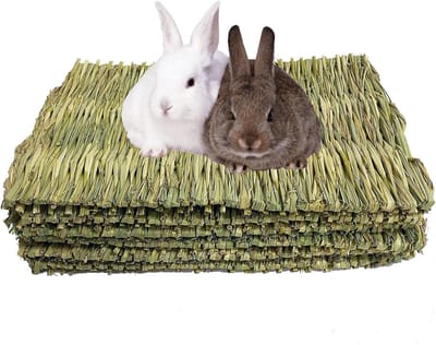 Famanu - 5 stuks Grasmatten voor kleine dieren en konijnenbed