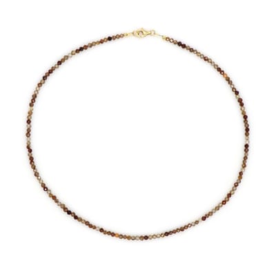 Cavill - Zilveren Ketting - 925 Sterling Zilver Verguld - Fancy Cambodjaanse Zirkonen 43.205 ct - Elegant Filigrain Design - 45 cm