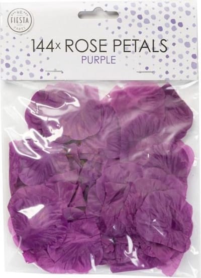 288 paarse rozenblaadjes