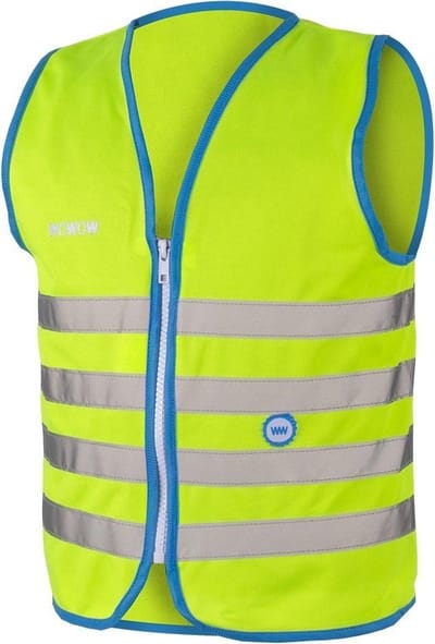 Wowow Fun Veiligheidshesje kind - Maat XL (11-14 jr)  - Unisex - groen/blauw/zilver