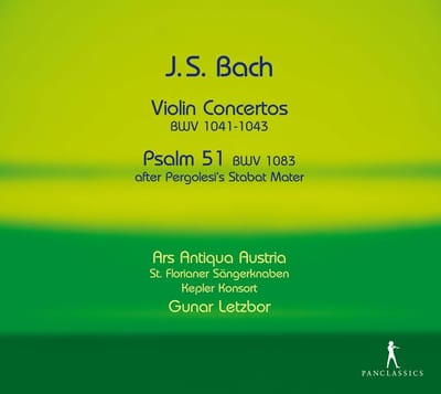 Ars Antiqua Austria, Kepler Consort, St. Florianer Sängerknaben, Gunar Letzbor - J.S. Bach: Violin Concertos, Psalm 51 Bwv 1083 (2 CD)