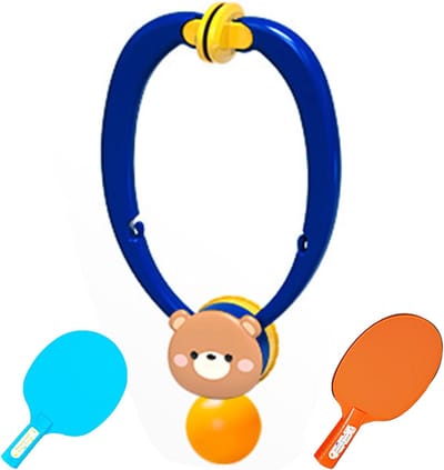 Hangende Pingpongtrainer - Tafeltennis Oefenbal - Reactievermogen Trainen - Ruimtebesparend Ontwerp - 26 x 20 x 8 cm - Blauw