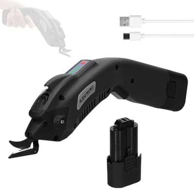 4.2V elektrische doeksnijder Hoge snelheidsmotor Draagbare stoffen snijmachine Hanndheld-karton 1pcs 2500mAh battery