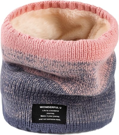 Nivard Nekwarmer - Dames - Fleece - Motor - Bandana - Masker - Colsjaal - Sjaal - Gewatteerd - Skiën - Winter - Fietsen - Roze