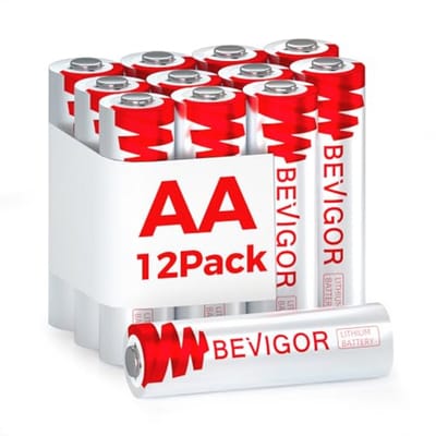 Hoge Capaciteit AA Lithiumbatterijen – 3000mAh 1.5V – 12 Stuks – Geschikt Voor Huishoudelijke Apparaten
