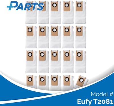 Eufy T2081 Stofzakken (20 Stuks, Plus.Parts® alternatief voor T29B9)