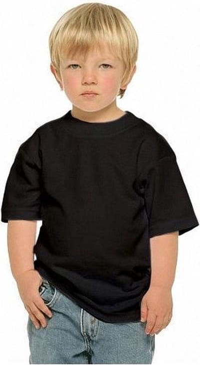 Stedman T-shirt zwart - kinderen - 100% katoen - 150 grams - ronde hals 110/116