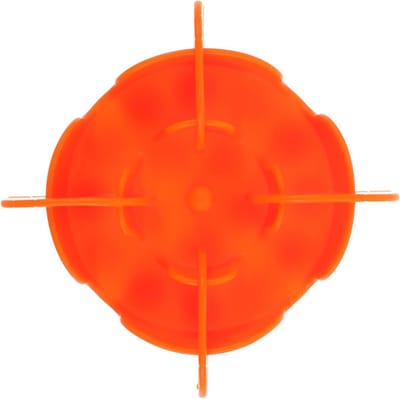 Voerbak Inzetstuk - Hondenbak Voer - Langzaam Eten - Zachte Siliconen - 4 Stuks - Oranje