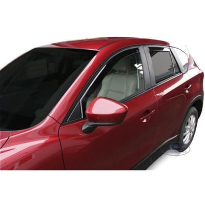 Déflecteurs d'air - J&J AUTOMOTIVE - Mazda CX-5 - Fumé - Installation facile - Acrylique renforcé