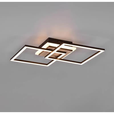 Reality Leuchten LED plafondlamp Giro 3-lamps hoekig afstandsb.