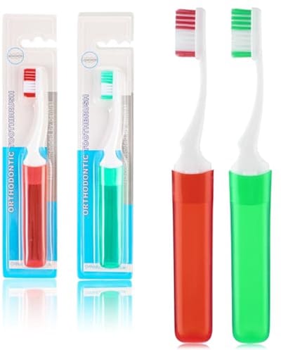 Draagbare Inklapbare Reistandenborstel Set voor Volwassenen en Kinderen - Mini Tandenborstels voor Reizen en Kamperen