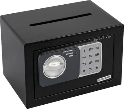 Elektronische Kluis met Combinatiecode en Sleutelslot | Antistuitsysteem voor Veiligheid