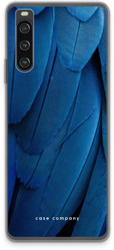 Case Company® - Hoesje geschikt voor Sony Xperia 10 IV hoesje - Pauw - Soft Cover Telefoonhoesje - Bescherming aan alle Kanten en Schermrand