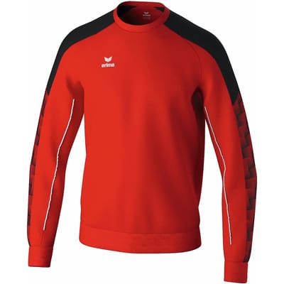 Erima Evo Star Sweatshirt Kinderen - Rood / Zwart | Maat: 116