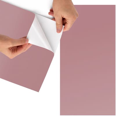 Tulup Meubelfolie - Oudroze Meubelfolie Zelfklevend - 65x130 cm - Roze Meubelfolie - Decoratiefolie Zelfklevend - Minimalist Meubelfolie - Meubelfolie Zelfklevend - Badkamer decoratie - Achtergronden en patronen