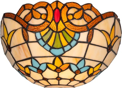 tiffany-wandlamp-art-nouveau-creme-amber-turquoise-7707