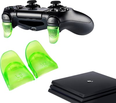 Gadgetpoint - Controller Triggers voor PS4, PlayStation 4 - Trigger Stops Buttons - R2 - L2 - Performance Gaming Accessoires - Groen