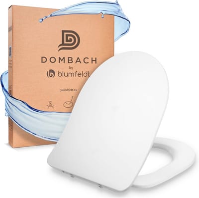 Toiletbril D-vorm - Slank design - Badkamer Hygiëne - Softclose en afneembaar - 44 x 359 cm - Wit