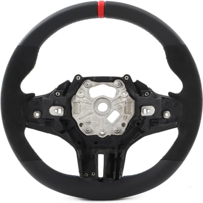 Volant Suédine Coutures Mtri 32302462910 Remplacement pour M3 M4 G80 G82 G83 F4X G2X M Sport Red Alignment Mark gray