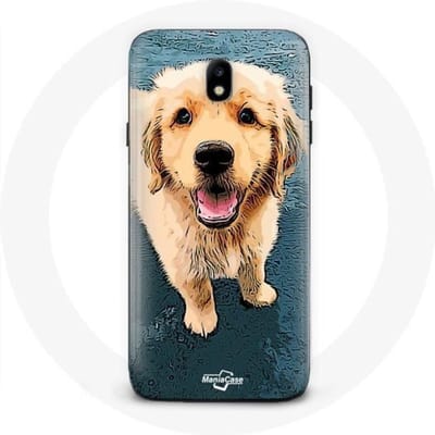 Samsung Galaxy J3 2017 hoesje Golden Retriever Puppy