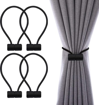 La'Moussawi ® Stijlvolle en Functionele Magnetische Gordijnhouders voor Thuis en Kantoor Decoratie