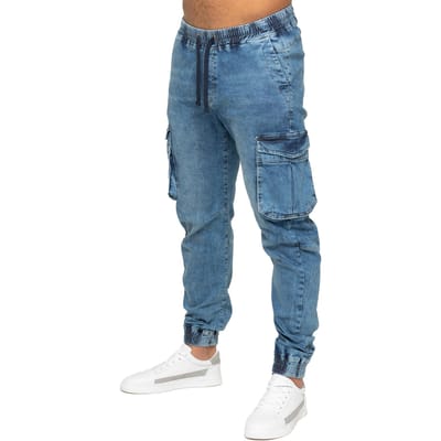 Enzo | Heren Cargo Jogger Jeans