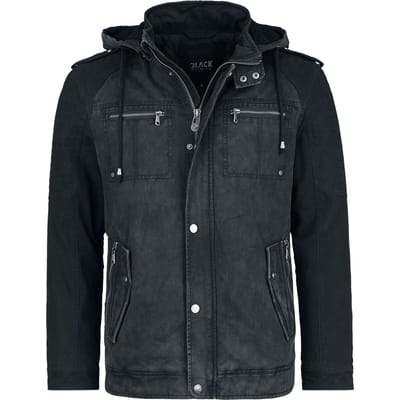 Black Premium by EMP Winterjas - Army Field Jacket - S tot XXL - voor Mannen - zwart-grijs