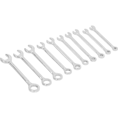 10 STUKS 72 Tands Ratelsleutel 15 Graden Open Dubbele Kop Combinatiesleutelset 4?11 mm white