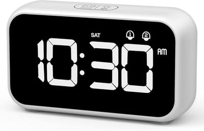 Digitale Wekker met Spiegel en Snooze-Functie - LED Wekker voor Slaapkamer met 40 Beltonen