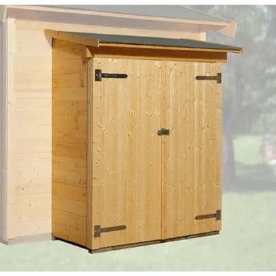 Weka Aanbouwkast Gebeitst + Vloer 65x128cm