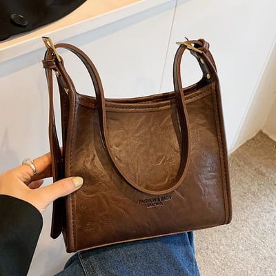 Draagtas met grote capaciteit Herfst en winter Nieuwe okseltas voor dames Ins Mode Crossbodytas Retro Veelzijdige schoudertas black