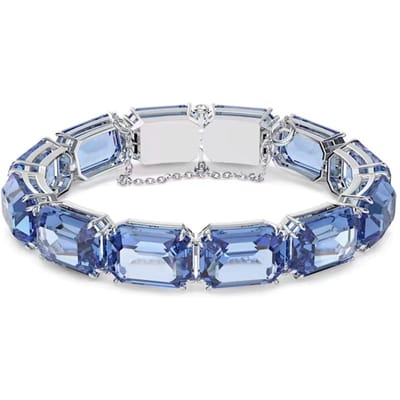 Swarovski Millenia Achthoekige Slijpvorm Mode Veelzijdig Rhodium-Vergulde Armband Damesarmband 5614927 Box+Shopping Bag white