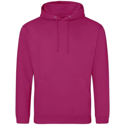 Just Hoods College Hoodie JH001 - FESTIVAL FUCHSIA - XS