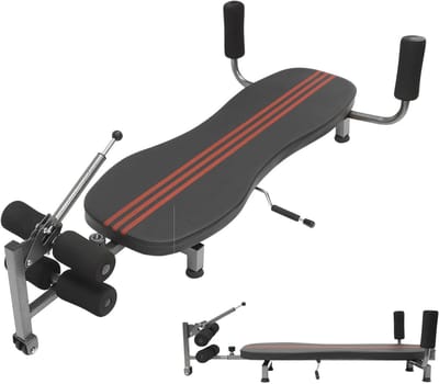 Rugstrekker - Rugbank - Houding Corrigeren - Handslinger Verstelbaar - 145-185 cm - Zwart Rood