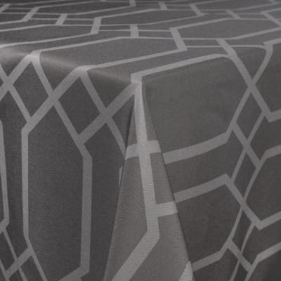 Unyqoos ® Water- en Vuilafstotend Tafelkleed Met Teflon-Coating Voor Binnen En Buiten Gebruik, Rond, 140 cm, Grijs