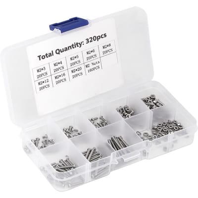 Ensemble de 320 vis machine M2 Fixations pour Ordinateur PortableDisque DurClavierTéléphonePC