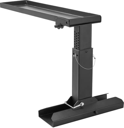 Ladderheber, 23,4 L x 11,4 - 18 cm H steunoppervlak. Van staal gemaakt, opvouwbare stijgleider en trapladderstabilisator