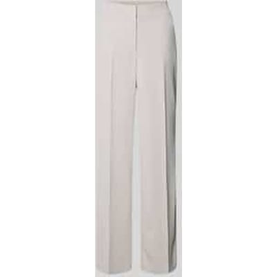 Stoffen broek met Franse steekzakken en vouwplooi