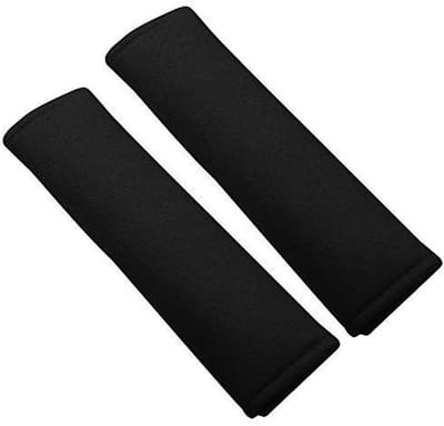 Gordelbeschermers - Schouderkussens - Comfortabel Reizen - Universele Pasvorm - 2 stuks - Zwart