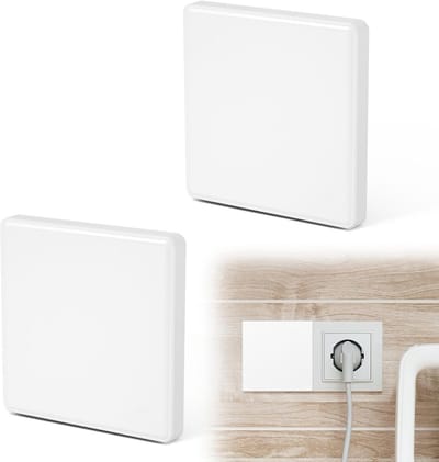 Afdekplaat Schakelaar - Blind Deksel - Stopcontact Afdekken - Eenvoudige Installatie - 86 x 86 mm - Wit