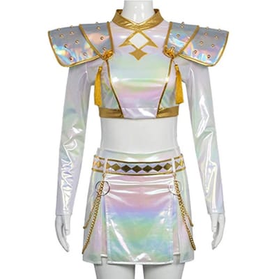 Costumes de Sorcière Cos Rumizoy Mira Cosplay Costumes de Spectacle d'Halloween Chantant 110 white